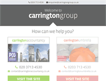 Tablet Screenshot of carringtongroup.co.uk